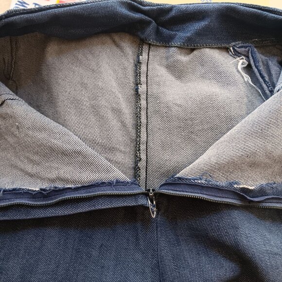 24x25 Vintage 1970's High-Waisted Blue Denim Jeans Pykettes Stretch Hippie - Picture 6 of 9